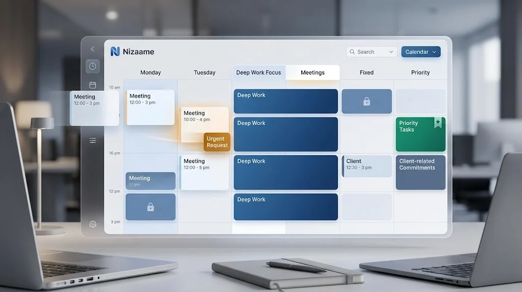 Orchestration de l'agenda deep work — contraintes, énergie et replanification intelligente